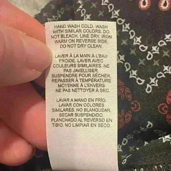 Dynamite Long‎ Sleeve Top Blouse Floral BOHO Medium - Picture 7 of 7